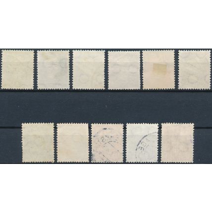 Queen Wilhelmina Hartz: 11 Values - Netherlands 1947 - Used Hinged