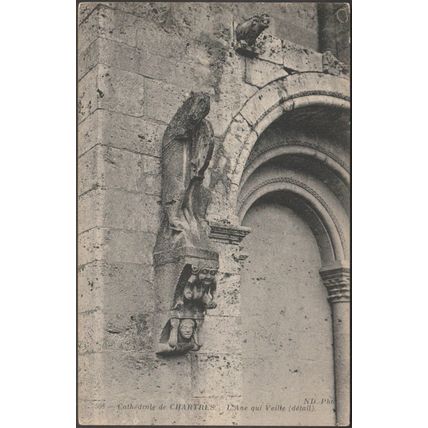 L'Ane qui Veille, Cathédrale de Chartres, c.1910 - Neurdein CPA ND508