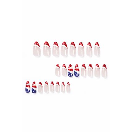 Red Independence Day Nails Stickers
