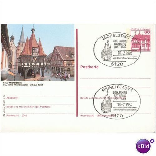Germany postcard 1984 - 6120 Michelstadt