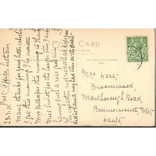 Antique Valentine's Postcard 1915 - Arbroath Abbey From S.E., Scotland - 1527X