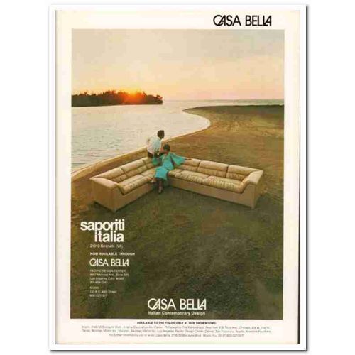 saporiti italia 1976 casa bella contemporary furniture vintage ad