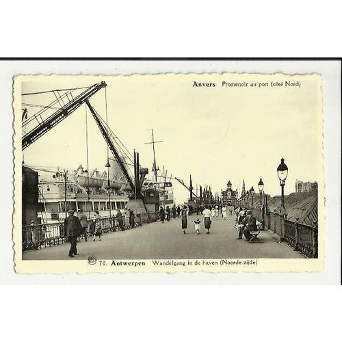 Belgium ANTWERP Promenade Postcard by Albert (70)