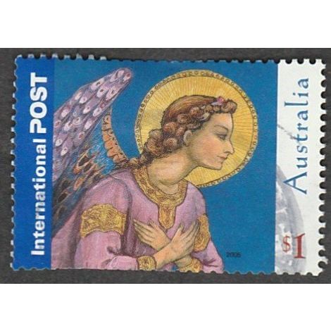 Australia 2005 Christmas $1.00 Value. Adoring Angel. Fine Used