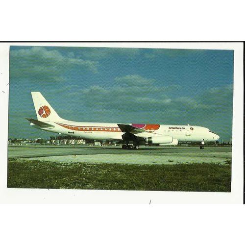 Aviation HAWAIIAN AIR DC8-62 Postcard by AeroGem (0105)