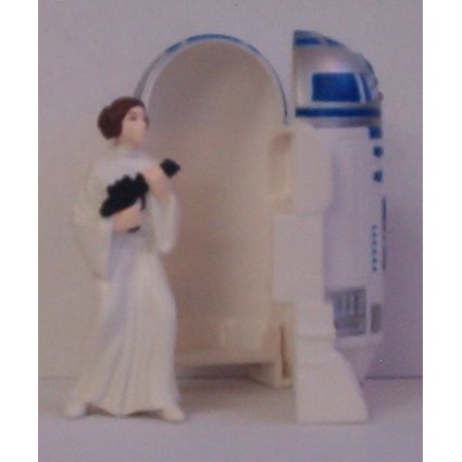 TACO BELL STAR WARS ' TRILOGY ' R2 D2 PRINCESS LEIA set ( 1996 )