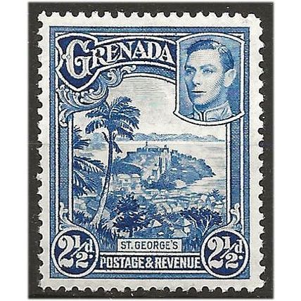 Grenada 1938 SG157 2 1/2d Bright Blue Mounted Mint . .. .
