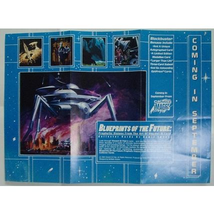 BLUEPRINTS OF THE FUTURE cards ' PROMOTIONAL ' sell sheet (1994)