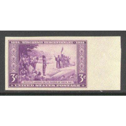 755 3c Wisconsin Very Fine MNH Q7136