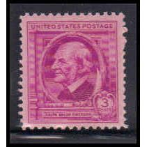 861 3c Ralph Emerson Fine Plus MNH KA2307