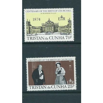 tristan da cunha mnh churchill set sg193 sg 193 mnh