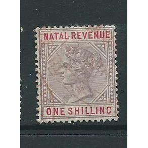 natal stamps victoria revenue 1/- stamp