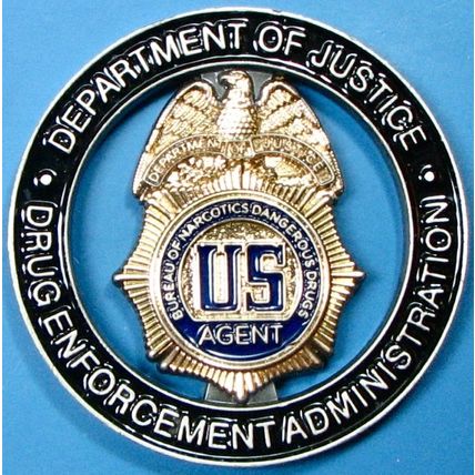DEA Agent Task Force. Challenge Coin. 1.75". 38b.