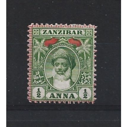 Zanzibar.SG188 1/2a Yellow-Green.Mounted Mint.Jul24b