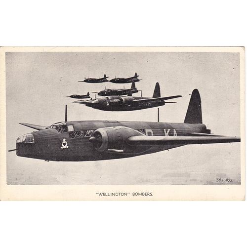 Wellington Bombers Military Aircraft Postcard (AM2211)