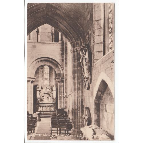 Lady Chapel Abbey Church Shrewsbury Shropshire Postcard 63245
