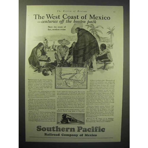 1929 Southern Pacific Railroad Ad - West Coast Mexico