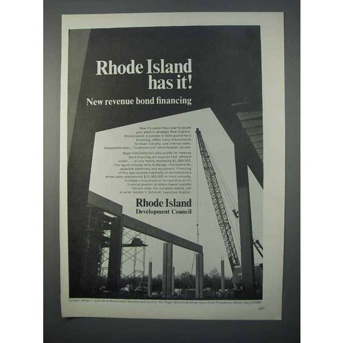 1966 Rhode Island Development Council Ad - Bond