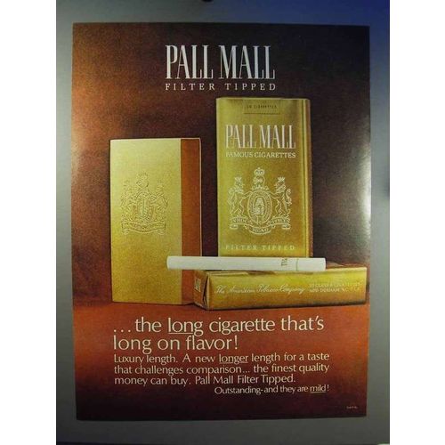 1966 Pall Mall Cigarettes Ad - Flavor