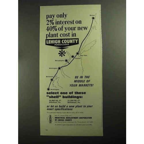 1968 Lehigh County Pennsylvania Development Ad
