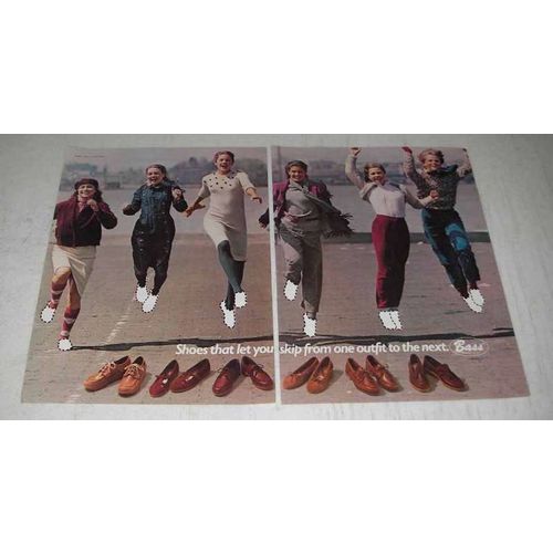 1980 Bass Shoes Ad - Skip From One Outfit To Next