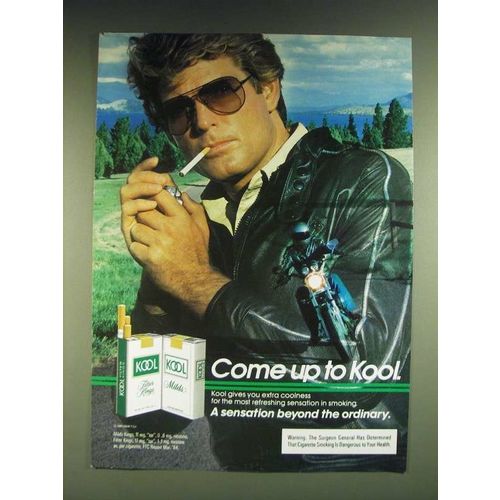 1985 Kool Cigarettes Ad - Motorcycle