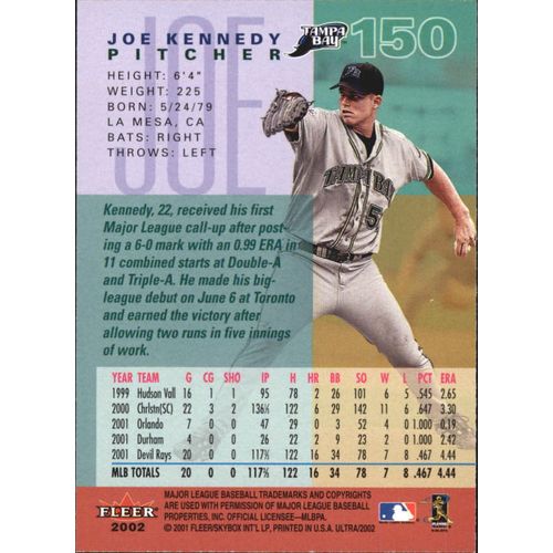2002 Ultra Baseball Joe Kennedy #150