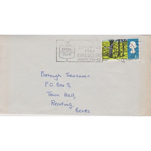 GB 1966 Cover Countryside 4d Newbury to Reading Royal Counties Show special pm