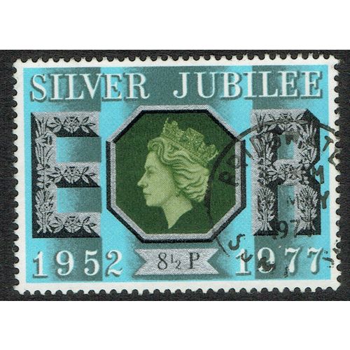 1977 Silver Jubilee 8 ½p Multicoloured SG1033 FU