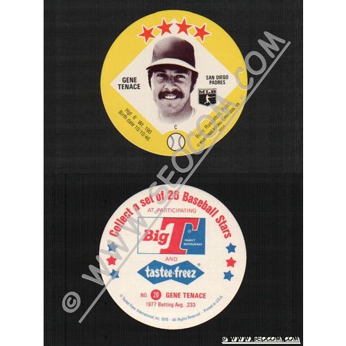Sport Baseball Discs Name: Tenace, Gene C San Diego Padres~415
