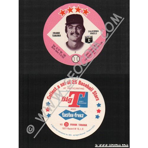 Sport Baseball Discs Name: Tanana, Frank P California Angels~417