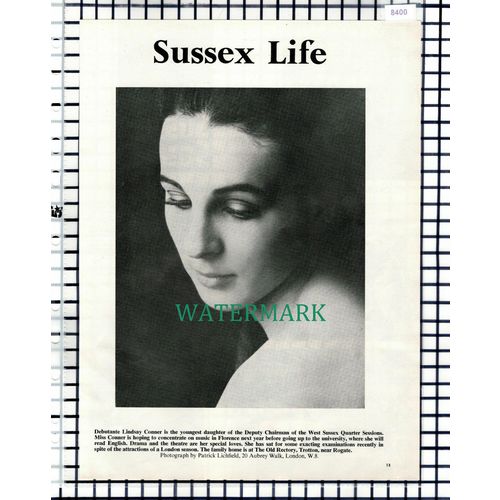 (8400) Lindsay Conner The Old Rectory Trotton Rogate Sussex - 1967 Cutting