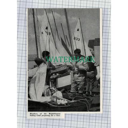 (C539) Brightlingsea Sailing Club Essex - 1964 Cutting