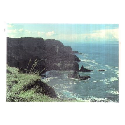 THE GIANTS CAUSEWAY, CO. ANTRIM, N. IRELAND used postcard 1990 pm =