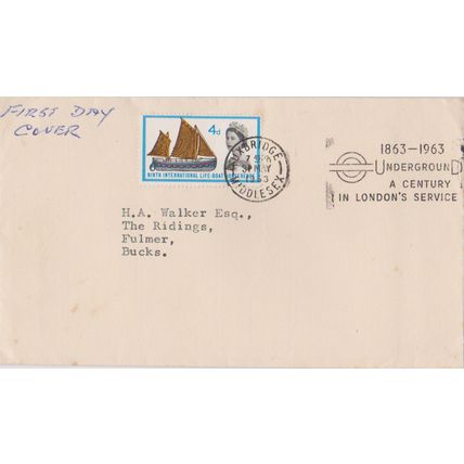 GB 1963 RNLI FDC Uxbridge postmark