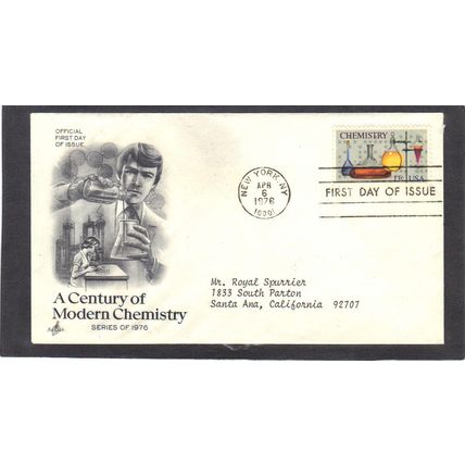 FDC Art Craft 1685 13c Chemistry (Cachet-Typed/A) CV41839