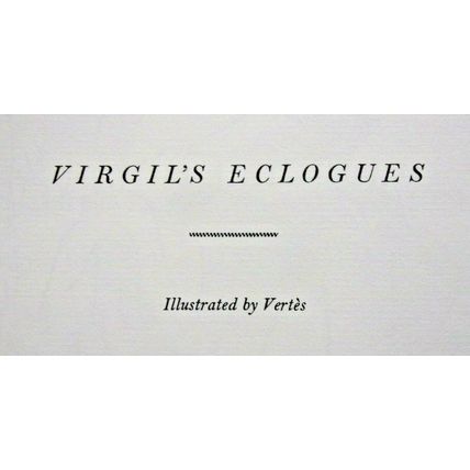 Virgil Eclogues-1960-HB w/Slipcase