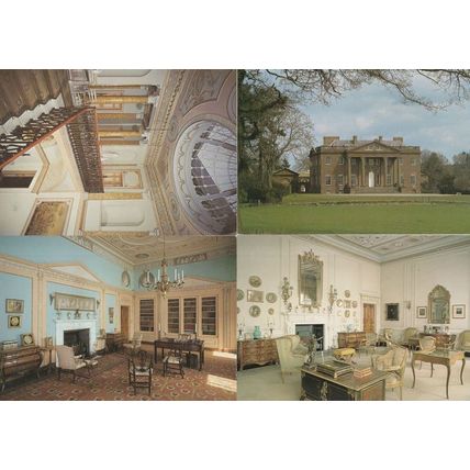 Berrington Hall Hereford Library Staircase Drawing Room 4x Postcard s
