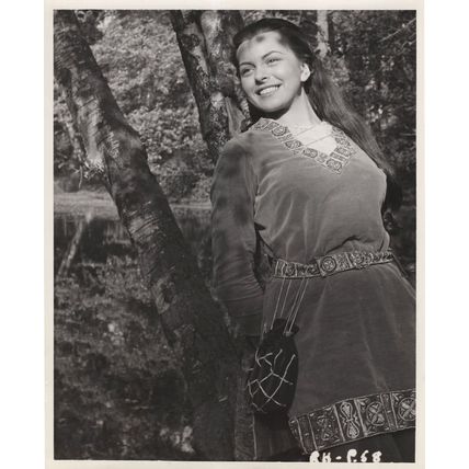 Joan Rice Robin Hood Film 10x8 Rare Walt Disney 1950s Press Photo
