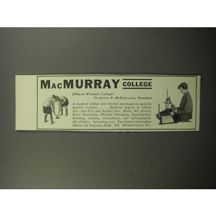1932 MacMurray College Advertisement - Illinois Woman's College