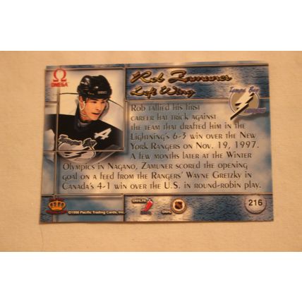 Robert Zamuner 1997/98 Pacific Omega GOLD NO. 216