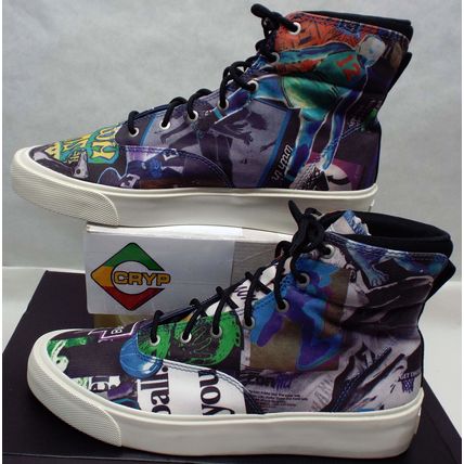 New Mens 8 Converse Skid Grip Hi Egret Graffiti Shoes MSRP $110 170681C