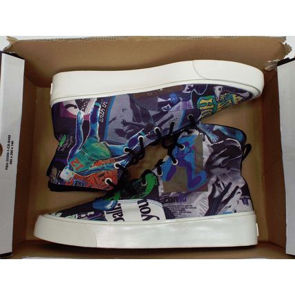New Mens 8 Converse Skid Grip Hi Egret Graffiti Shoes MSRP $110 170681C