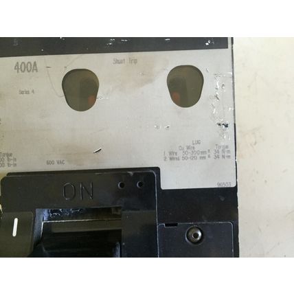 SQUARE D LAL3640036MVI052 CIRCUIT BREAKER 400AMP 3POLE 600VAC,400A,3Phase,BA