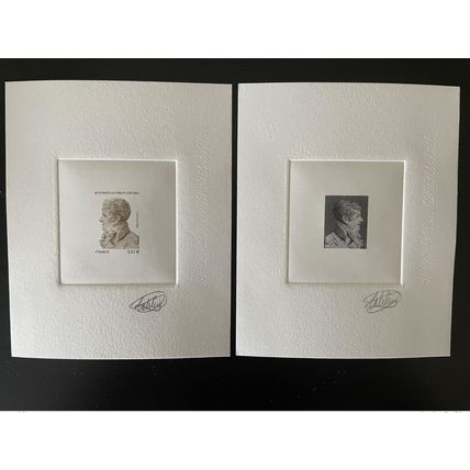 France 2014 YT 4915 Epreuve d'artiste Proof Evariste de Parny poète bistre brown