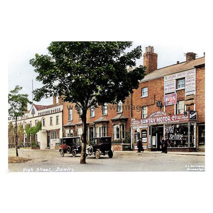 ptc6418 - Yorks - Early Crown Hotel, Posting House & Bawtry Motor Co. print 6x4