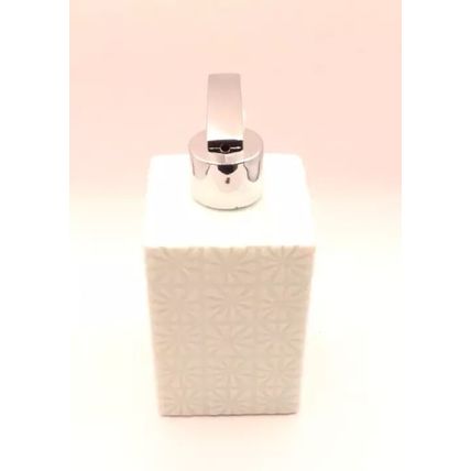 Pale Blue Floral Pattern Soap Dispenser 16.5 CM Gift Home Decor Hygiene