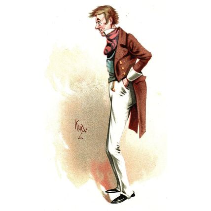 TOOTS 1889 JOSEPH CLAYTON CLARKE ‘KYD’ Dombey and Son VICTORIAN CARTOON