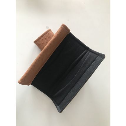 Pad Fit For Mercedes Ben z 2Pcs Brown High Quality Car Seat Belt Shoulder Cover