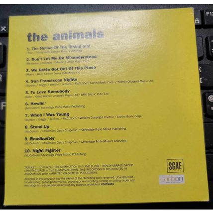 The Animals CD Promo The Daily Mirror 10 Tracks Legends Series